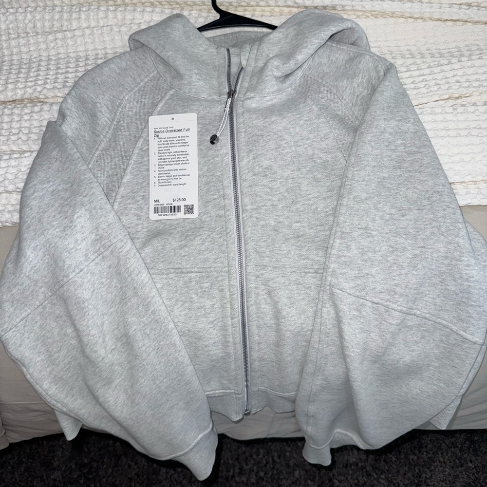 Lululemon Scuba Oversized Full Zip Hoodie size M/L
